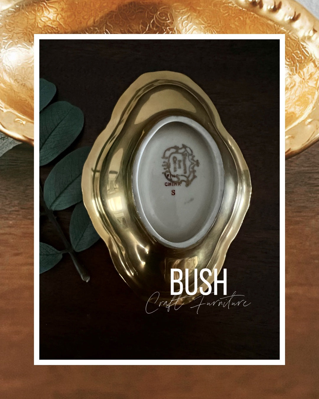 Stouffer Fine China Gold Encrusted Vintage Sugar Bowl - Bush Craft Furniture